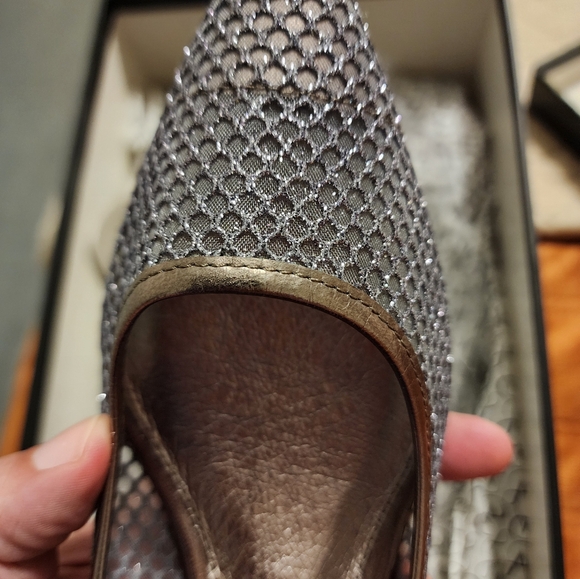 Adrianna Papell Lois Gunmetal Honeycomb 6.5M Silver - Picture 10 of 16